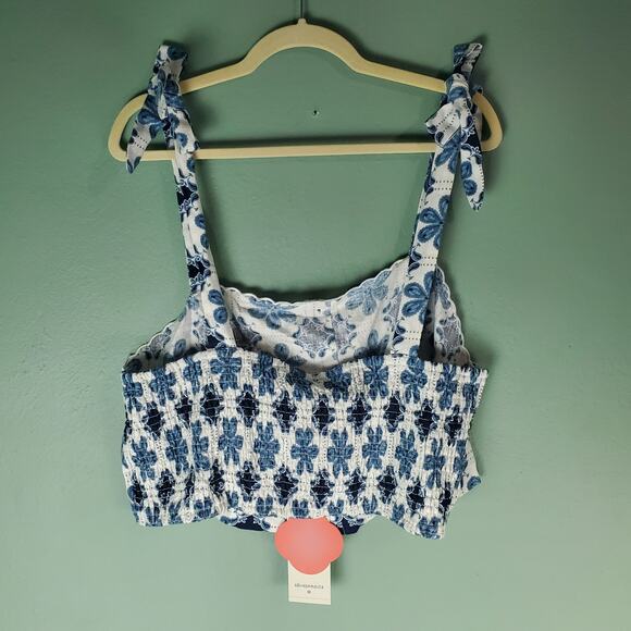 Aquabendita X Target Women's Coral Tile Print Button-Front Tank Top Sizes 1X - Picture 2 of 7